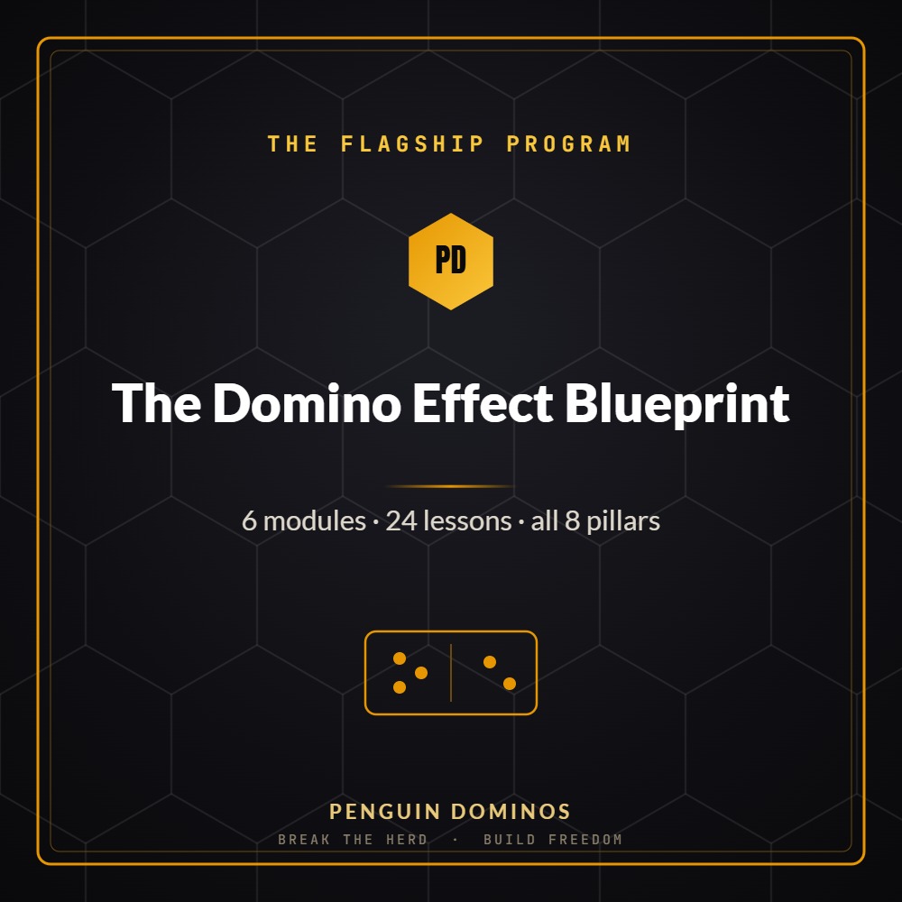 The Domino Effect Blueprint — Penguin Dominos